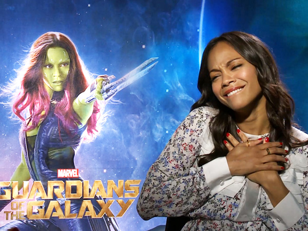 Pamer Foto Persiapan ‘Guardians of The Galaxy 2’, Zoe Saldana Dilumuri Adonan Hijau!
