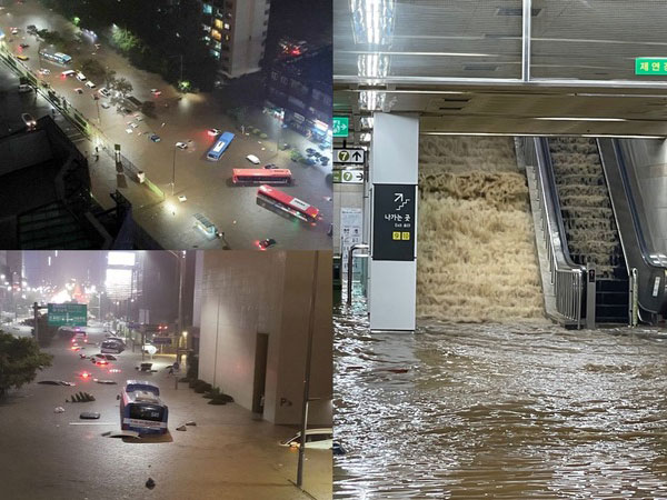 Seoul Dilanda Banjir Bandang, Gangnam Terendam Hingga Telan 7 Korban Jiwa