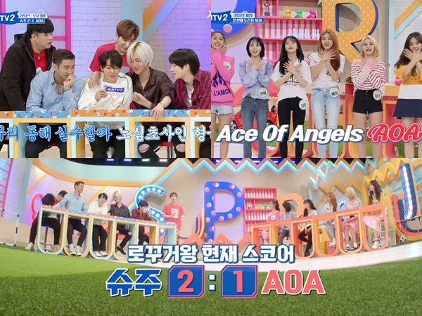Keseruan Super Junior vs AOA Adu Fisik Hingga Akting di Episode Perdana 'Super TV 2'