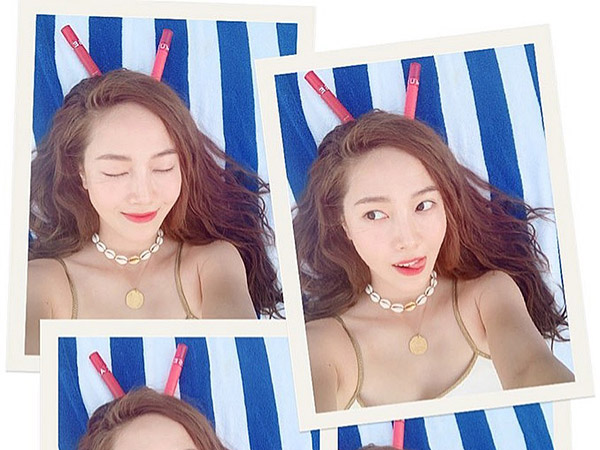 Kerja Sambil Liburan, Jessica Jung Asyik Berjemur Pakai Bikini di Bali