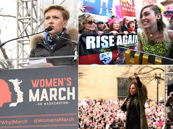 Protes Donald Trump, Selebriti Hollywood Ikut Demo Bareng Ratusan Ribu Perempuan