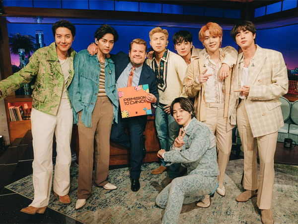 BTS Singgung Konflik James Corden dengan ARMY di The Late Late Show