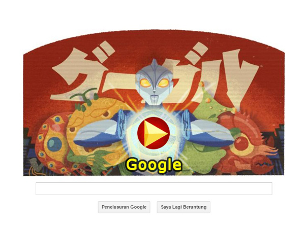 Google Doodle Ikut Rayakan Hari Ulang Tahun Pencipta Godzilla dan Ultraman!