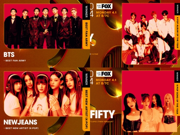 BTS, Stray Kids, NewJeans, dan FIFTY FIFTY Menang iHeartRadio Music Awards 2024