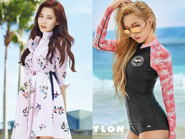 Sama-sama di Bali, Intip 2 Pesona Berbeda Summer Photoshoot Hyorin Sistar & Seohyun SNSD