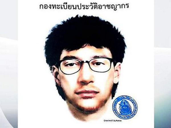 Polisi Bangkok Rilis Foto Sketsa Dugaan Pelaku Bom Kuil Erawan