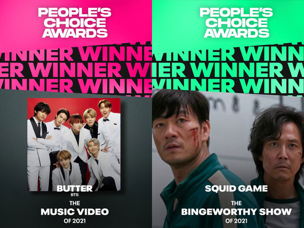 BTS Borong 3 Piala, Squid Game Juga Menang di People's Choice Awards 2021