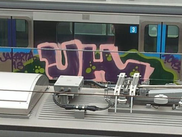 Polisi Berhasil Kantongi Ciri-Ciri Pelaku Vandalisme Kereta MRT