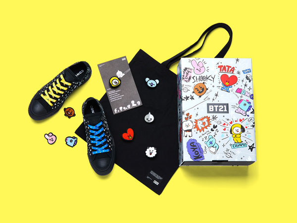 Converse Rilis Koleksi Sepatu Edisi Spesial Kolaborasi dengan Karakter BTS 'BT21'