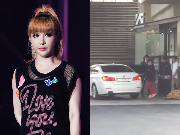 Park Bom 2NE1 Muncul Perdana di Gedung YG Ent Pasca Skandal, Fans Heboh