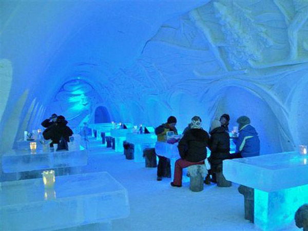 Снежный замок Кеми в Финляндии