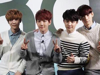 Luhan, Baekhyun, D.O, dan Chen EXO Jadi Pohon Natal di 'Oven Radio'!