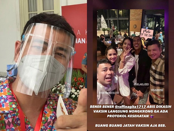 Raffi Ahmad Kena Protes, Habis Vaksin Justru Kumpul Tanpa Masker