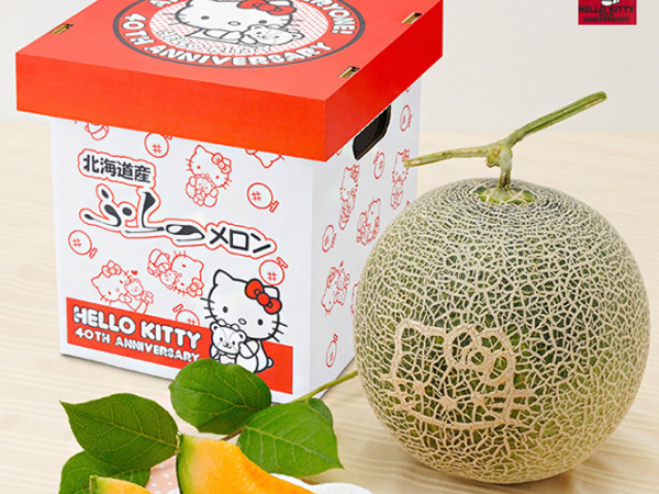 Cantiknya, Melon Ini Bermotif Hello Kitty!