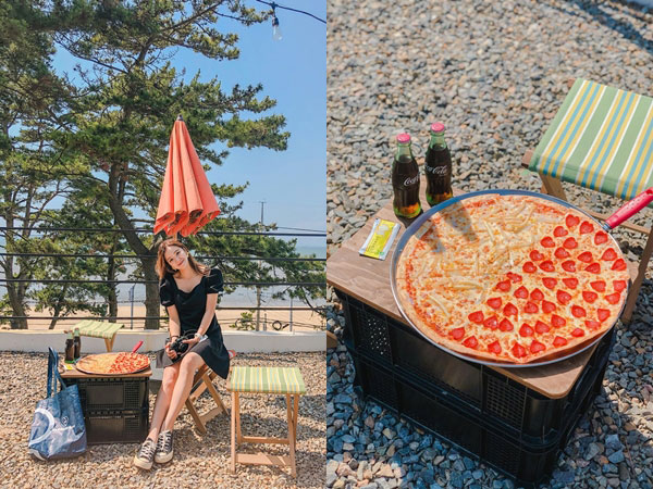 Kafe Pinggir Pantai Ini Sajikan Pizza dengan Topping Cinta