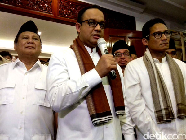 Prabowo Siap Dukung Kampanye Akbar Demi Menangkan Anies-Sandi di Pilgub DKI Jakarta