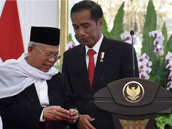 Tak Disangka Meski Ada Dalam Nama Kandidat, Jokowi Resmi Pilih Maruf Amin Jadi Cawapres