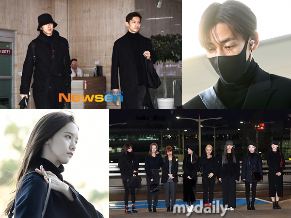 Airport Fashion Serba Hitam Selebriti Korea Berduka Atas Kepergian Goo Hara