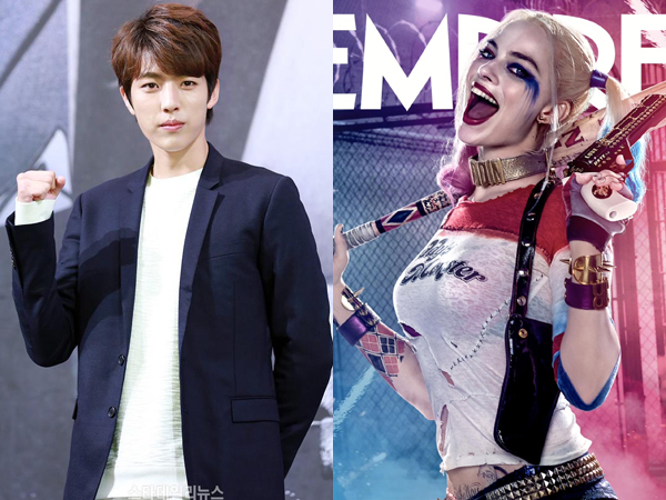 Kocaknya Sungyeol Infinite Bergaya a la Harley Quinn 'Suicide Squad'