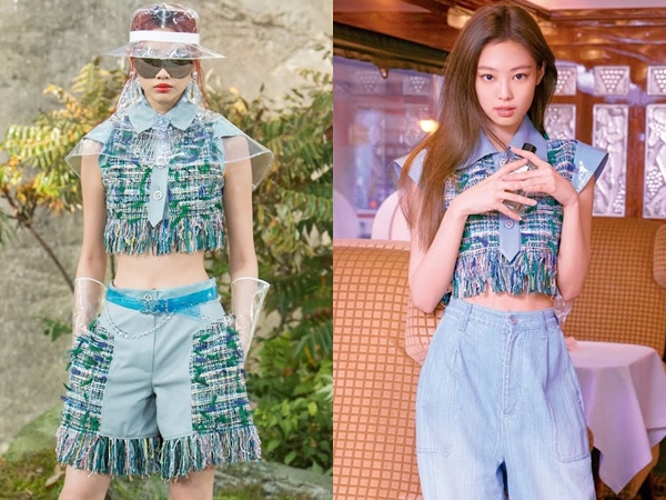 Jennie BLACKPINK dan Jung Ho Yeon Pakai Atasan Kembar, Who Wore It Better?