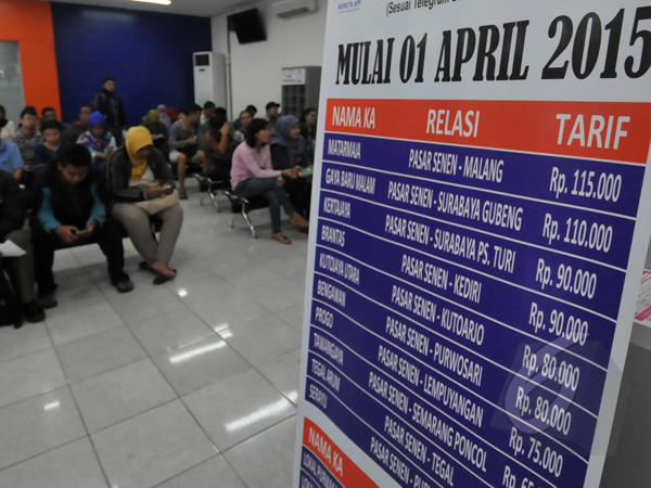 Mulai 1 April, PT KAI Terapkan Tarif Kereta Api Baru