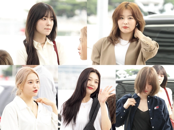 Airport Fashion Red Velvet Saat Terbang Menuju Indonesia