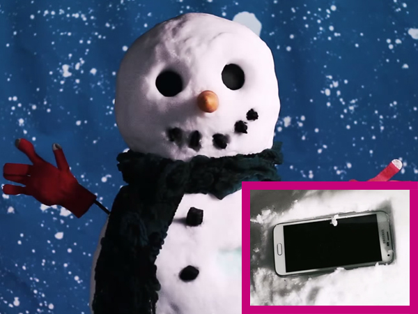 Rayakan Natal, Ini Manusia Salju yang Terbuat dari Samsung GALAXY S5!