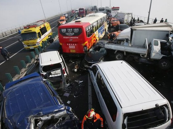 Tabrakan Beruntun Kembali Terjadi di Korea Selatan, Libatkan 100 Mobil dan 2 Tewas