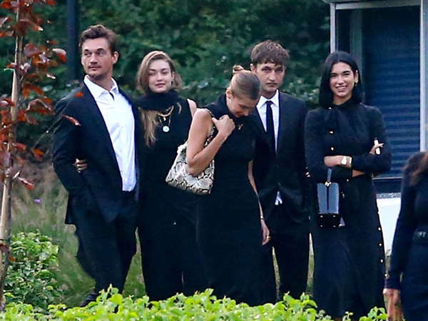 Beri Dukungan, Tyler Cameron dan Dua Lipa Muncul di Pemakaman Nenek Gigi dan Anwar Hadid