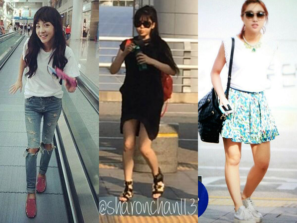 Terbang Ke Jakarta, Tiga Member 2NE1 Bergaya Summer & Casual Fashion di Bandara