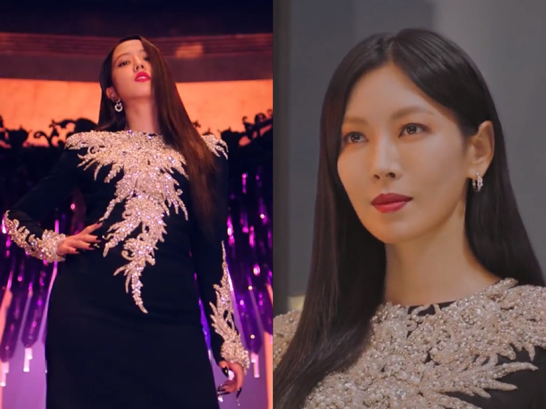 Dress Kembar Jisoo BLACKPINK dan Kim So Yeon 'Penthouse', Who Wore It Better?