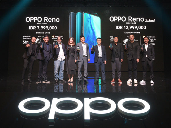 Resmi Diluncurkan, Ini Spesifikasi Lengkap dan Harga Oppo Reno Series di Indonesia