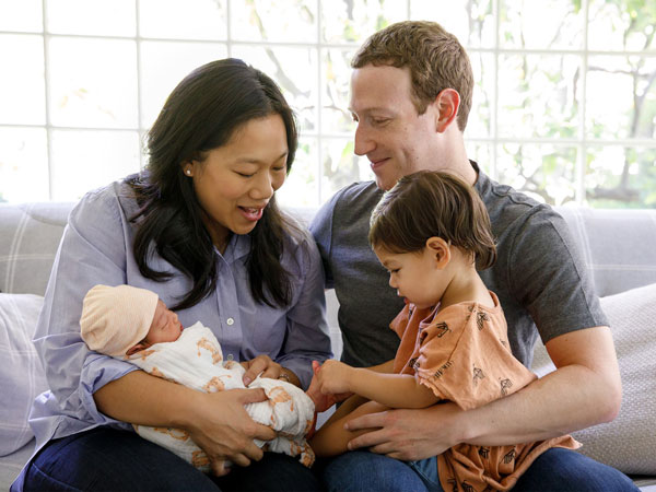 Manisnya Surat Cinta Mark Zuckerberg untuk Putri Keduanya, August