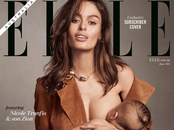 Supermodel Ini Hiasi Sampul Majalah ELLE Australia dengan Pose Menyusui