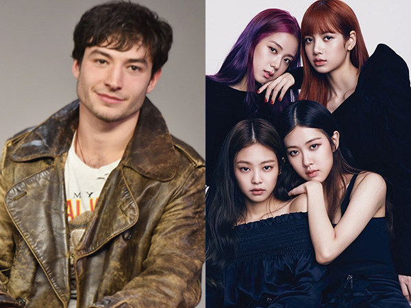 Girangnya Ezra Miller 'Justice League' Saat Dapat CD Album Bertanda Tangan BLACKPINK