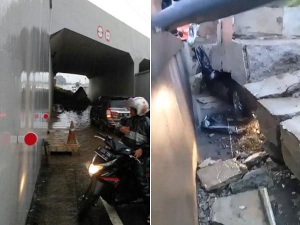 [BREAKING NEWS] Video Kondisi Terkini 2 Korban Dalam Mobil Tertimbun Longsor di Bandara Soetta