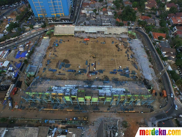 Akan Dijadikan Bengkel MRT, Stadion Lebak Bulus Dibongkar