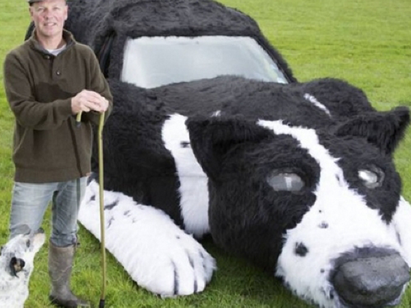 Wah, Ditinggal Teman Kesayangan, Petani Ini Ubah Mobil Jadi Anjing Gembala!