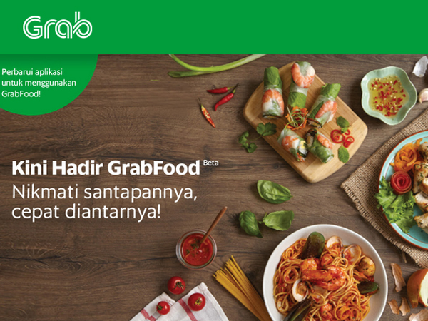 Makin Bersaing dengan Go-Jek, Sekarang Grab Punya Layanan Pesan Antar Makanan