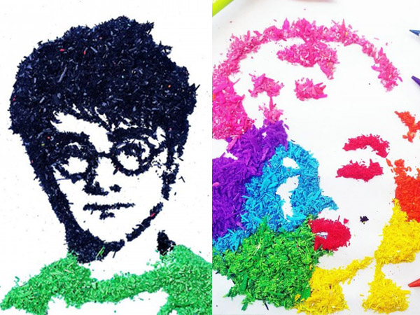 Mulai dari Harry Potter hingga Marilyn Monroe, Intip Karya Unik Serutan Pensil Ini Yuk