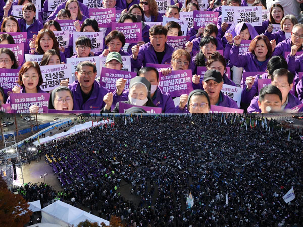 3 Ribu Orang Turun ke Jalan Memperingati Setahun Tragedi Itaewon
