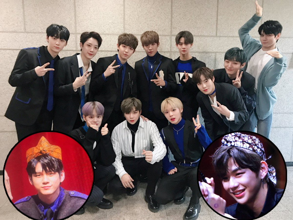 Wanna One Hebohkan Penggemar Indonesia Usai Terlihat Pakai Ikat Kepala Batik