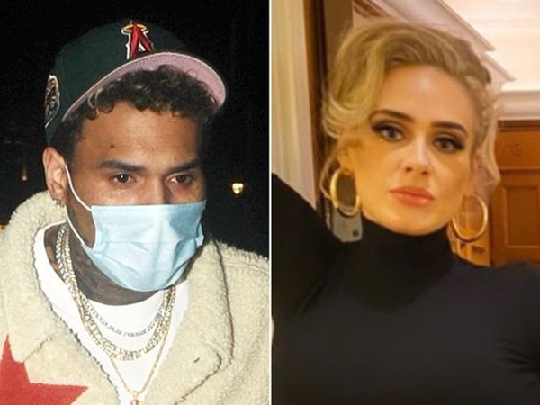 Chris Brown Kepergok Pesta di Rumah Adele