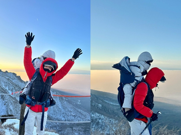 Daebak, Lee Si Young Berhasil Menggendong Anak Sampai Puncak Tertinggi Korea Selatan