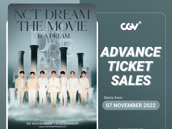 Tiket NCT DREAM THE MOVIE: In A Dream Mulai Dijual, Cek Harga dan Lokasi di Kota-mu