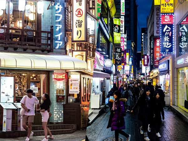 Wisata Malam ke Zona Trendi Hapjeong Hingga Dongdaemun di Korea Selatan
