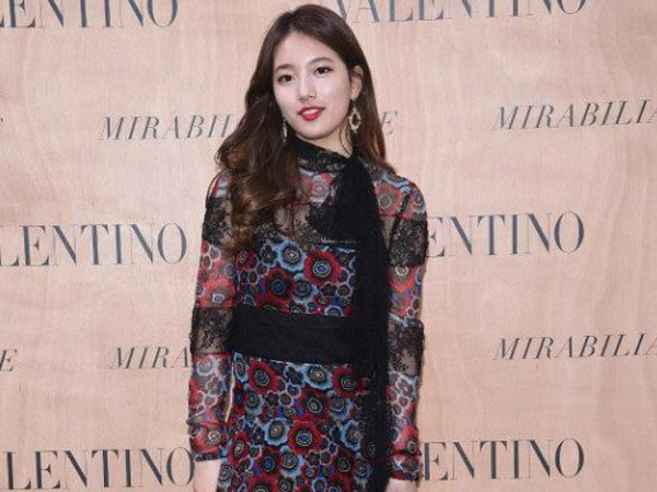 Suzy miss A Tampil Stunning dalam Event Fashion Show Valentino di Roma