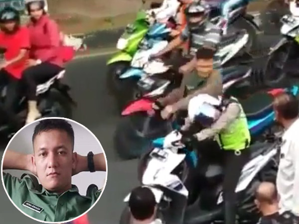 Viral Anggota TNI Arogan Tampar Polisi yang Tegur Tak Pakai Helm dan Spion