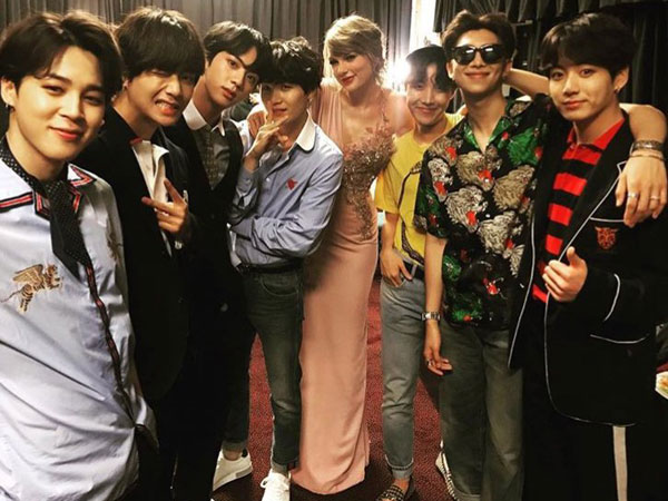 John Legend Hingga Taylor Swift, BTS Ketemu Sederet Bintang Internasional di #BBMAs!