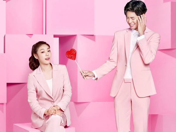 Serasinya Kim Yuna dan Park Bo Gum Tampil Serba Pink di Pemotretan J.Estina